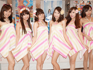 展示会速報 「CRドキッ!丸ごと水着 女だらけの水泳大会 アイドルだらけで困っちゃうソング!!!」新機種展示会開催(平和)