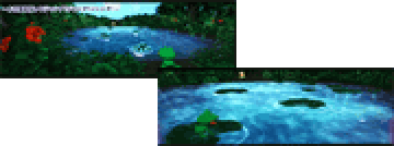 「お花畑目指してジャンプ!ジャンプ!ジャンプ!」演出