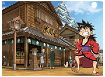 背景変化演出【城下ステージ】