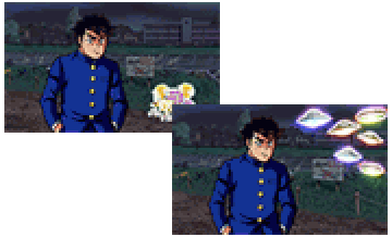 キャラ出現演出【川沿い】