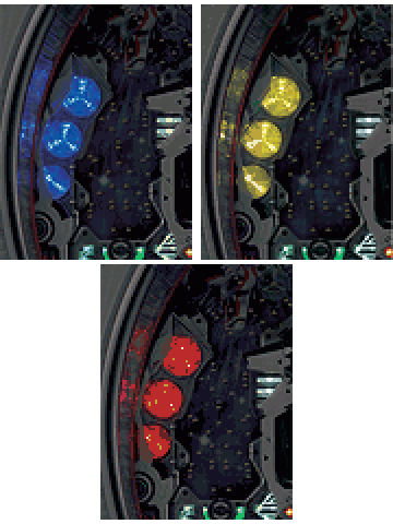 3連ランプ予告